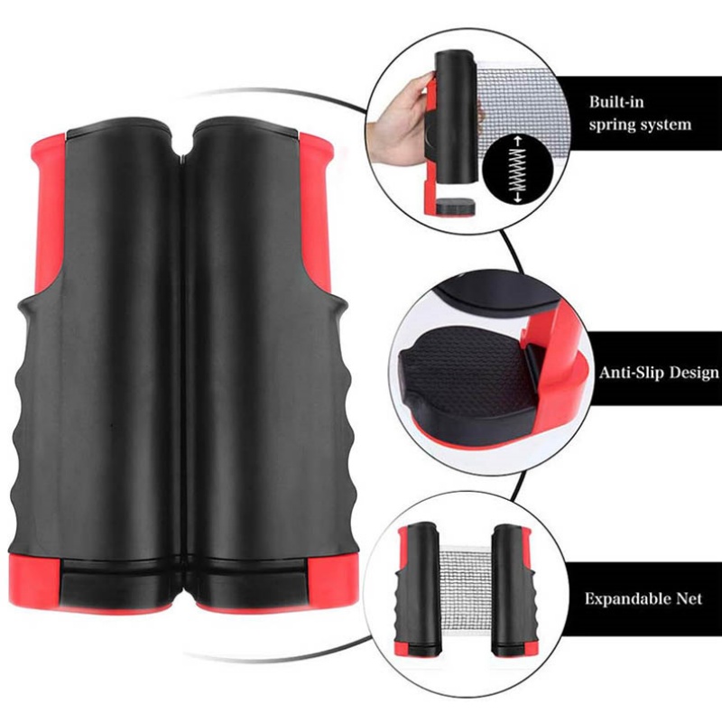 Table Tennis Kit Ball Retractable Net With 2 Paddles 3 Balls — image 3