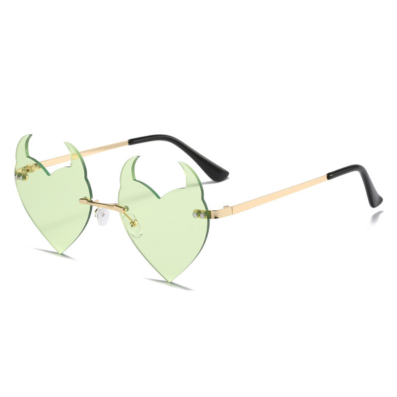 Women's Fashion Casual Rimless Devil Sunglasses - Image 2