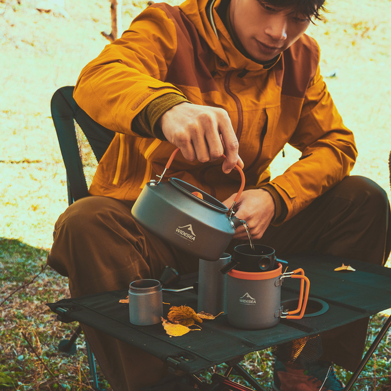 Camping Teapot 1L Kettle Folding