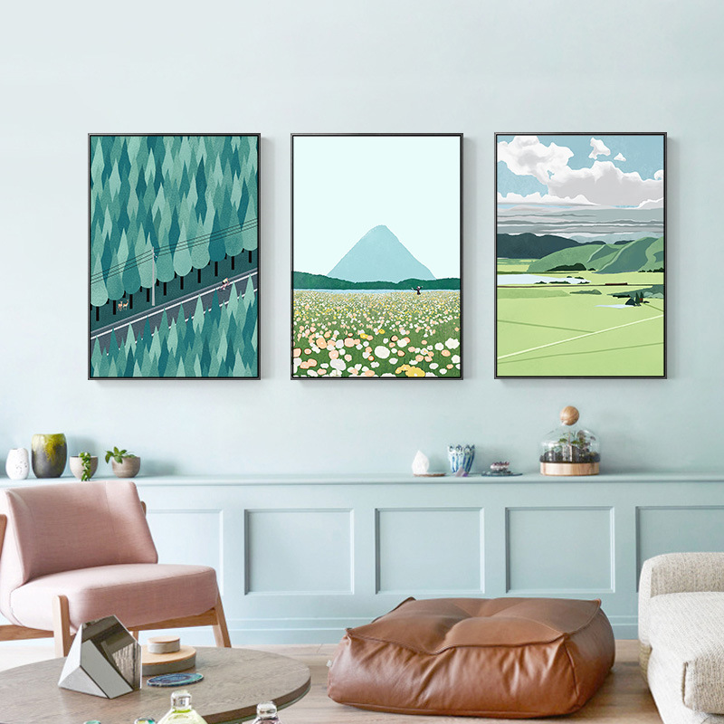 Landscape Hanging Painting Modern Living Room