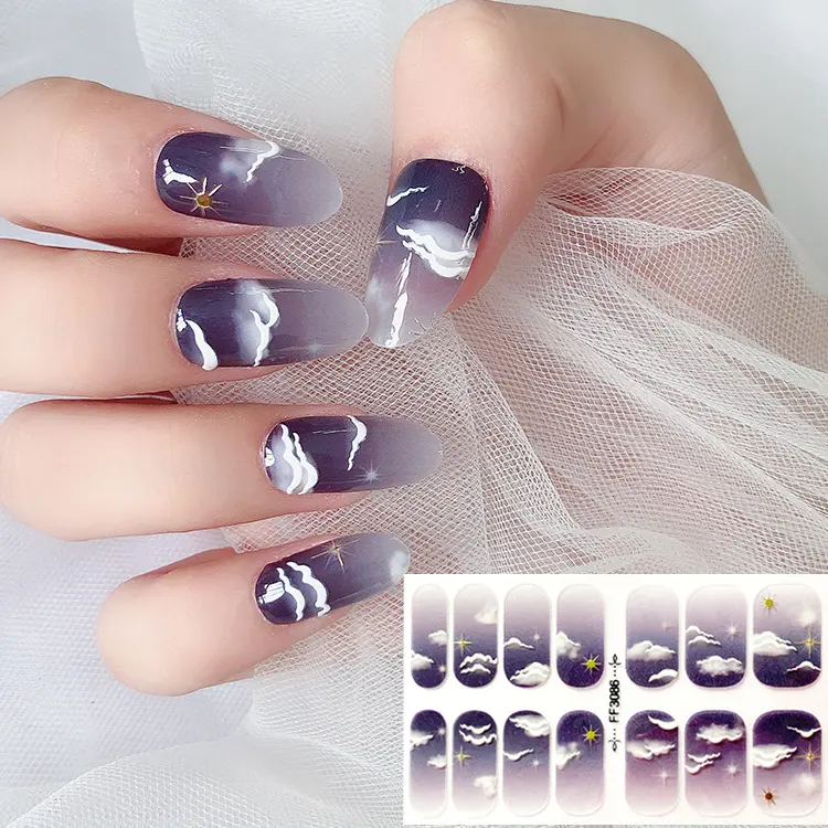 Fashion 3D Embossed Nail Stickers