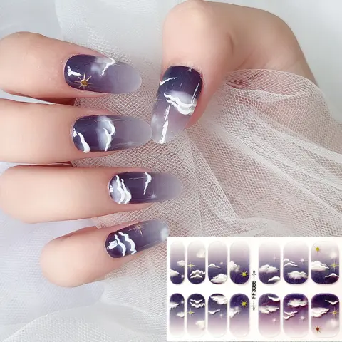 Fashion 3D Embossed Nail Stickers