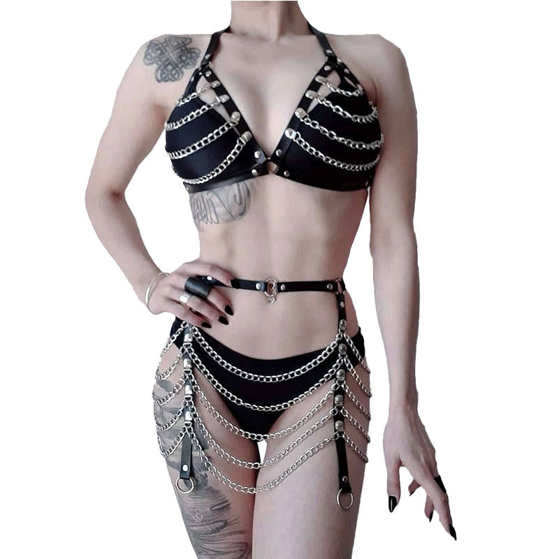 Title 4, Leather Chain Making Body Chain Suit