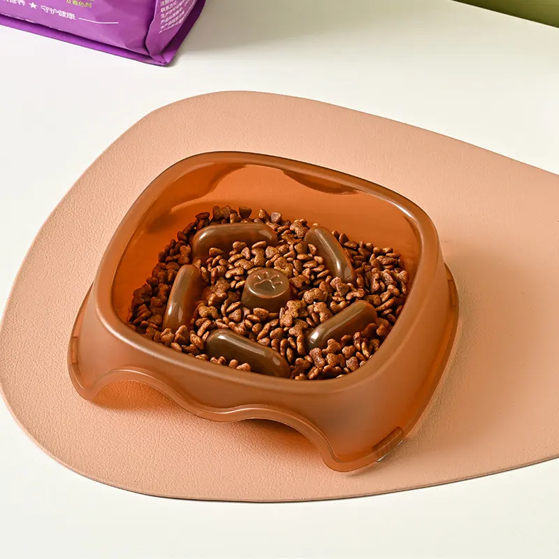 Pet Dog Slow Anti-Suffocation Anti-Choking Water Feeder Bowl Puppy