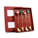 4Pc Christmas Red Box