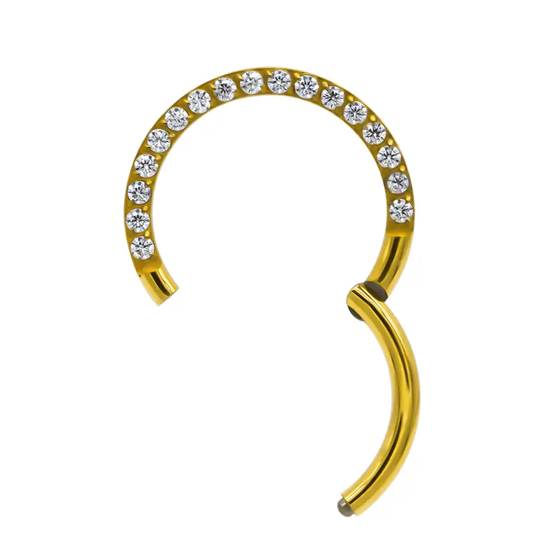 1.2mm Lip 5A Zircon Nose Ring