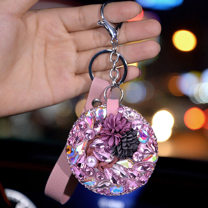 The New Car Key Pendant Ladies High end Personality Pink - Shop at LoveMi
