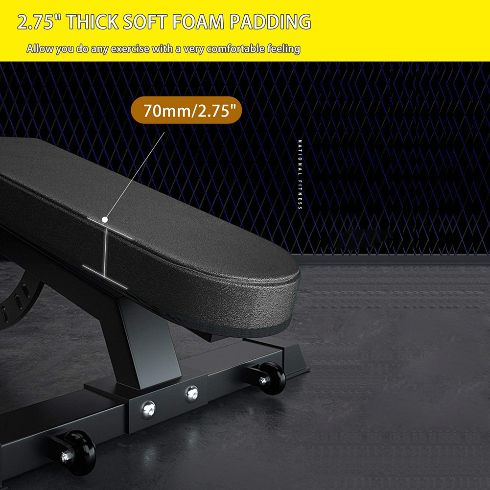 Adjustable Strength Training Bench Press Home Full Body Workout Foldable Weight Benches Gym Multi-functional Fitness Dumbbell Chair — foto 7