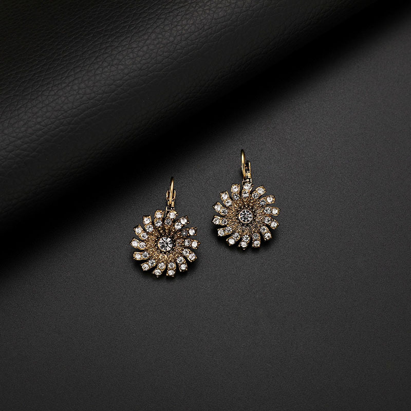 Sun Necklace Earrings Jewelry Set