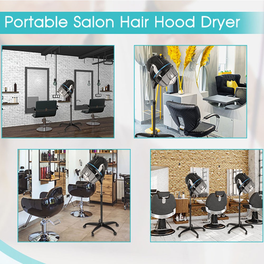Salon Hair Dryer Hood Floor Stand Professional Hairdresser