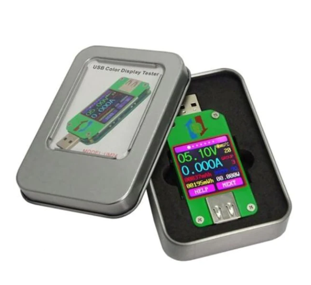 USB 2.0 Color Screen Tester Voltage Ammeter Thermometer UM24C With Bluetooth Communication Board — foto 5