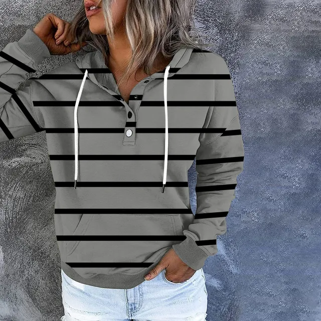 Long sleeved Autumn Striped Ladies Thin Sweater Style4 - Shop at LoveMi
