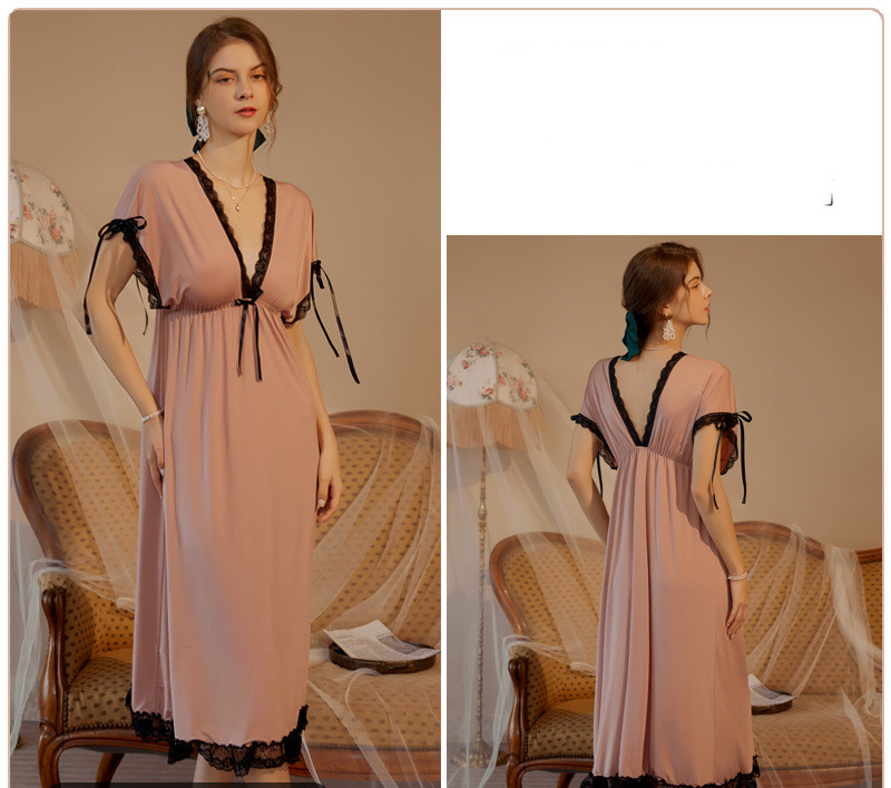 Pajama Short Sleeved Patchwork With Foreign Style