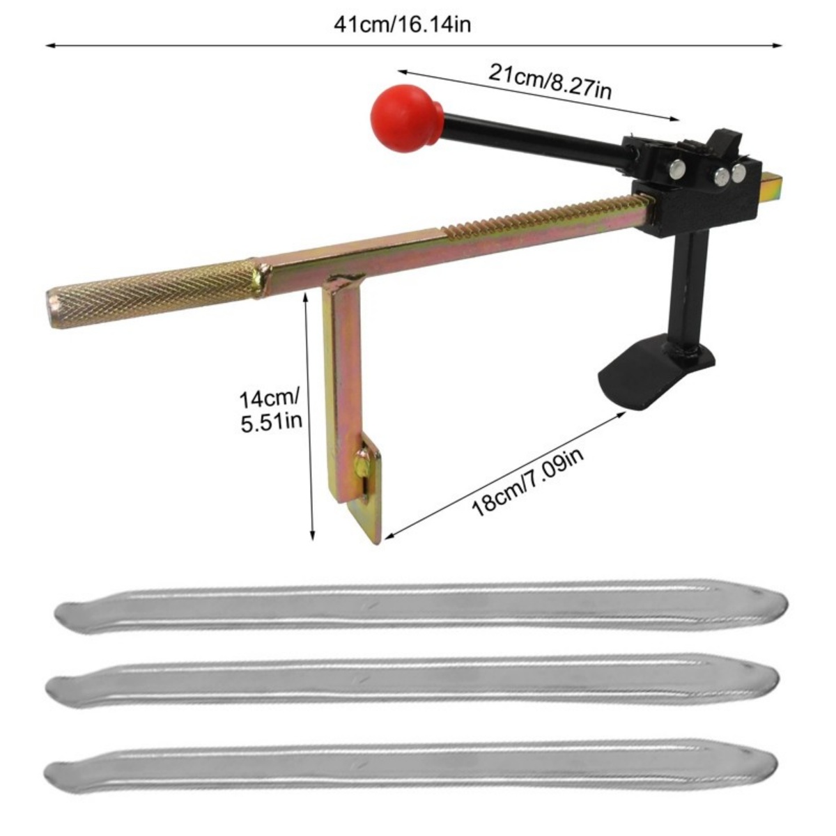Portable Manual Tire Changer Bead Breaker Levers Garage Tool For Car Motorcycle — image 2