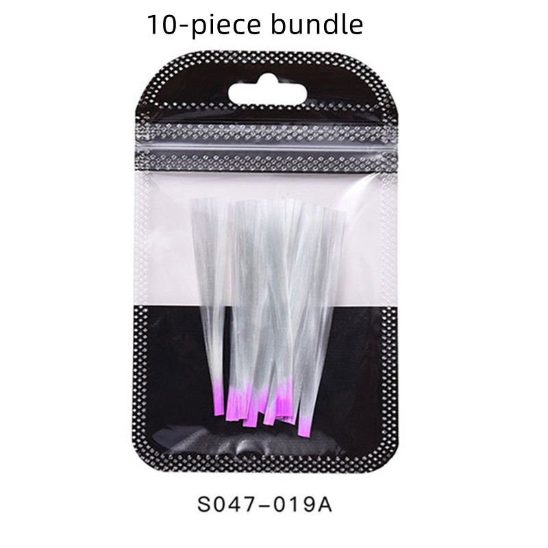 Nail Extender Tool Natural Anti Cracking Fiber Silk Paperless Support Light Purple - Shop at LoveMi