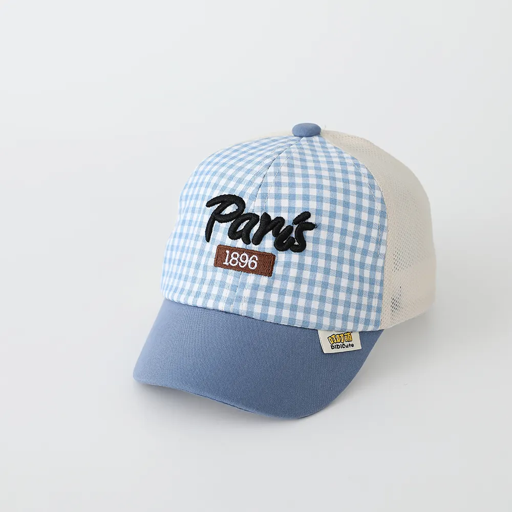 Summer Boys And Girls' Checkered Mesh Paris