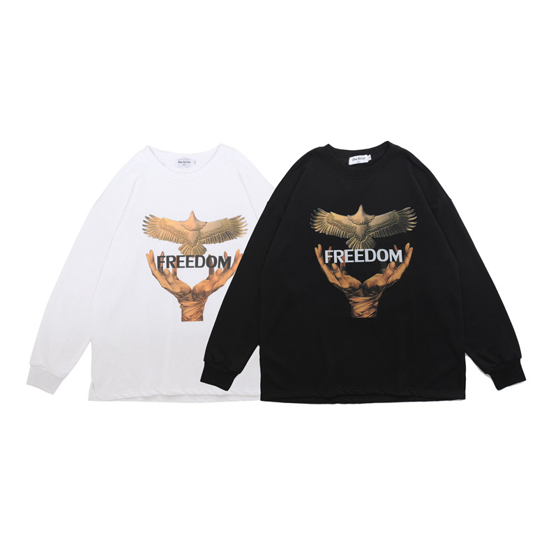 Title 6, Ins Tide brand couple hip-hop printed sweater, ...