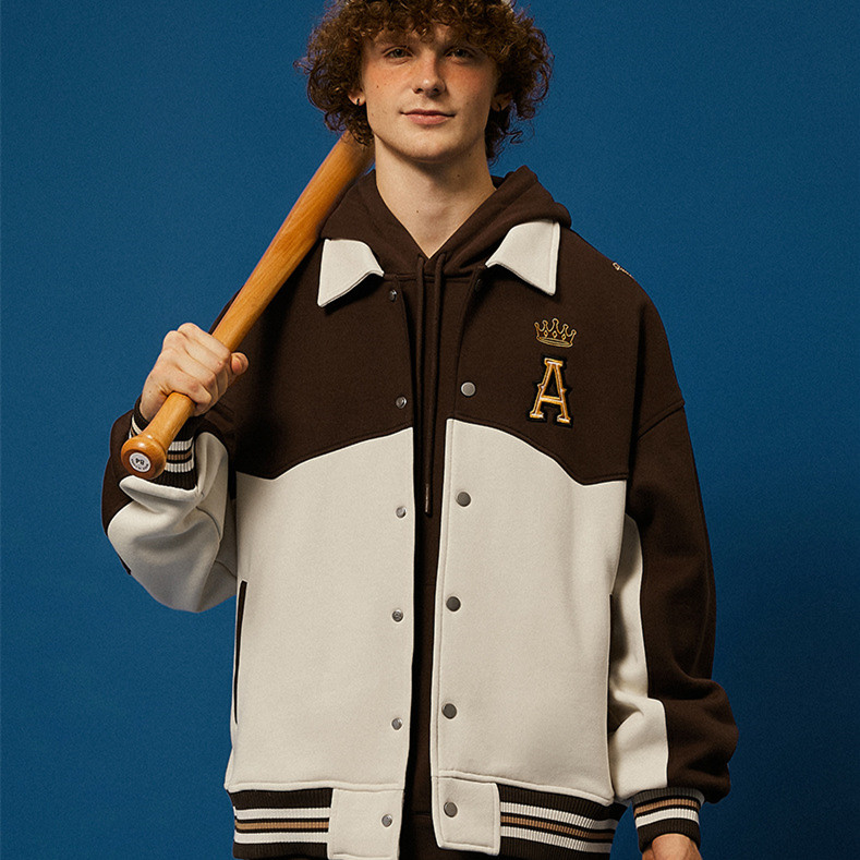 Autumn New High Density Embroidery Coat Male