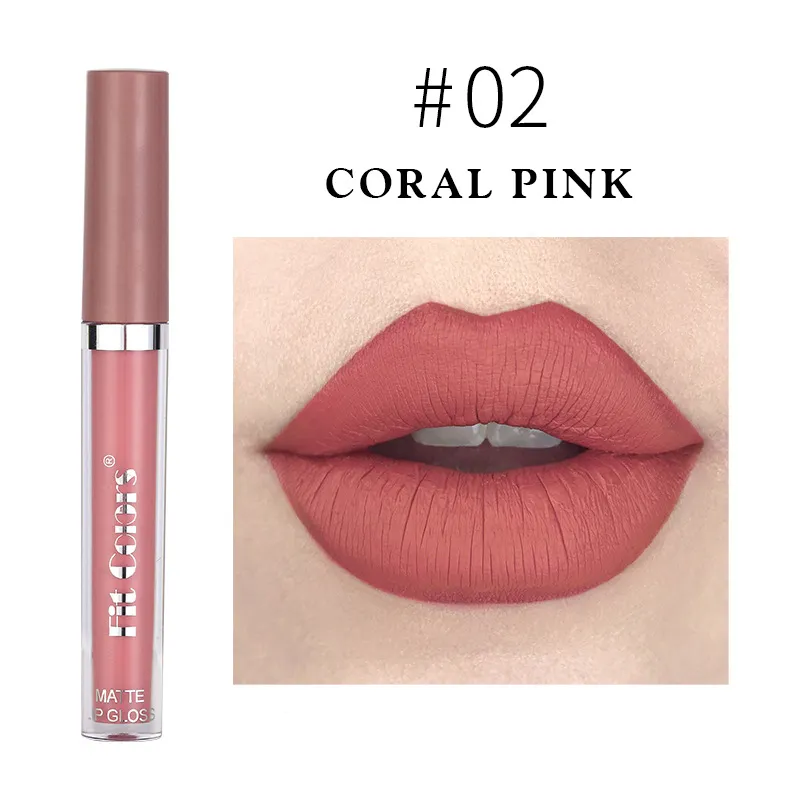 Matte Velvet Slim Tube Liquid Lipstick - Coral Pink