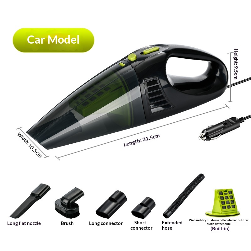 High Power Cordless Handheld Mini Vacuum Cleaner, Strong Suction Wet Dry Vacuum For Car & Household 5