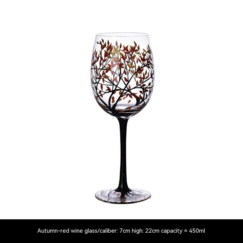 Red Wine Glass Autumn