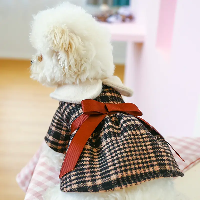 Tartan Warm Princess Student Doll Collar Group