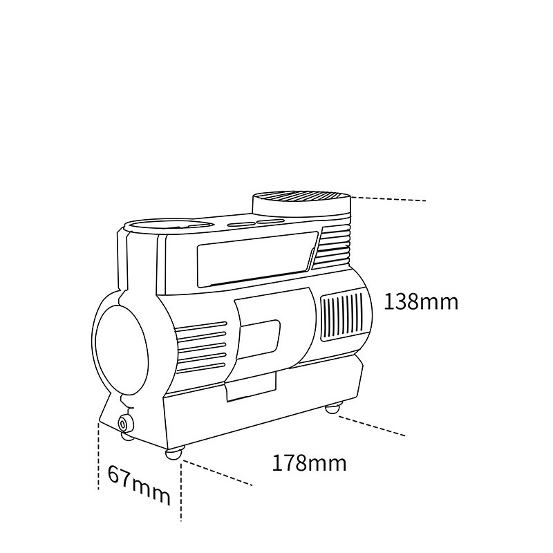 Intelligent Digital Display Car Tire Vehicle Inflatable Inflator - Image 7