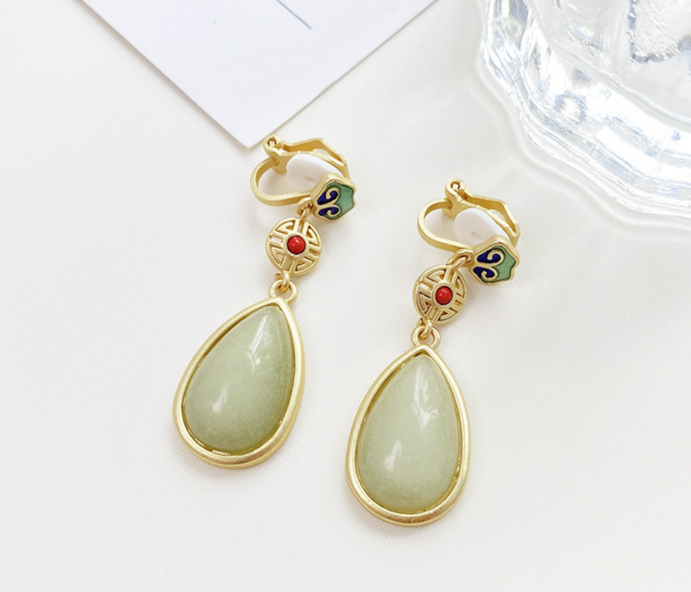 Women's Fashion Personality Colored Enamel Earrings