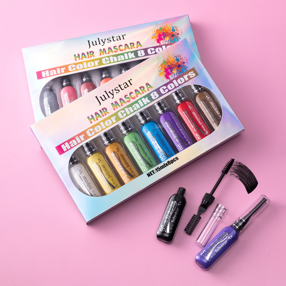 Easy To Apply Color Without Taking Off Makeup Multi Color Eye Black Makeup Durable Waterproof Party With Brush Eye Black Suit 7