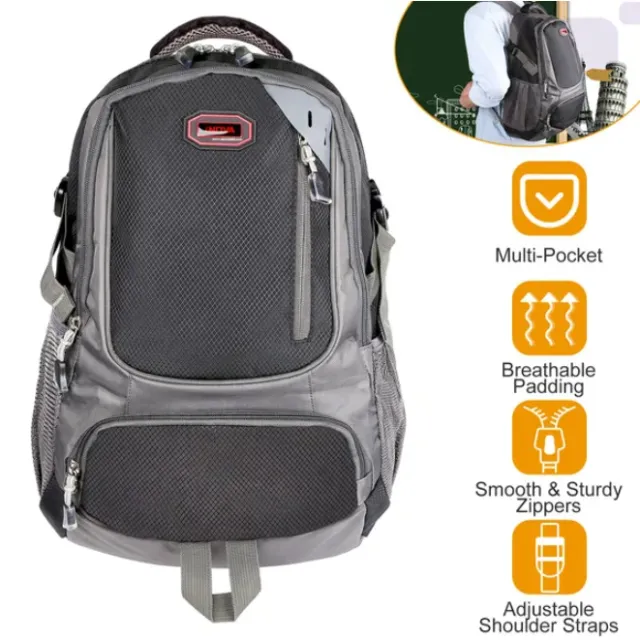Neutral School Backpack, Casual Travel Shoulder Bag Style1 - Shop at LoveMi