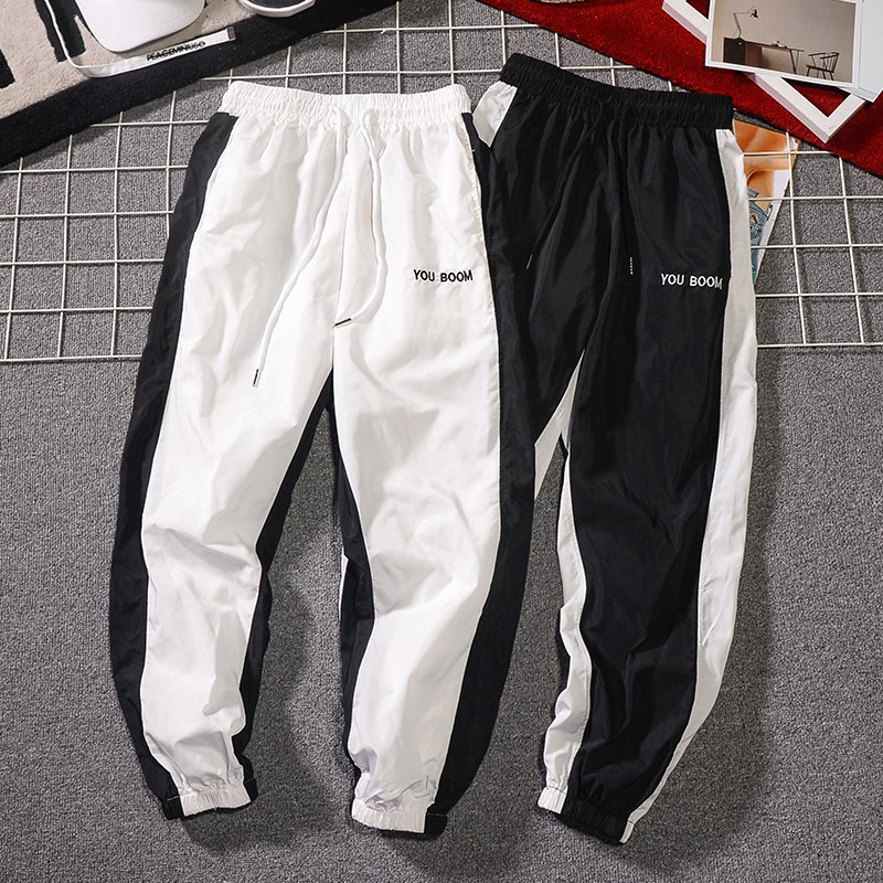 Title 5, Trendy Hip-Hop Track Pants with Contrast Stripe...