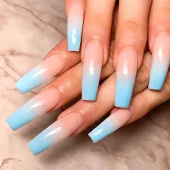 Long Ballet Flat Head Pointed Water Drop Fake Nails - 2 Style - View 1