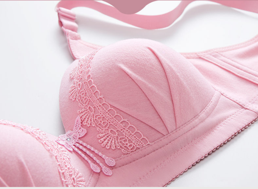 Breathable And Anti-sagging Non-wire Adjustable Nylon Ladies Bra - Image 8