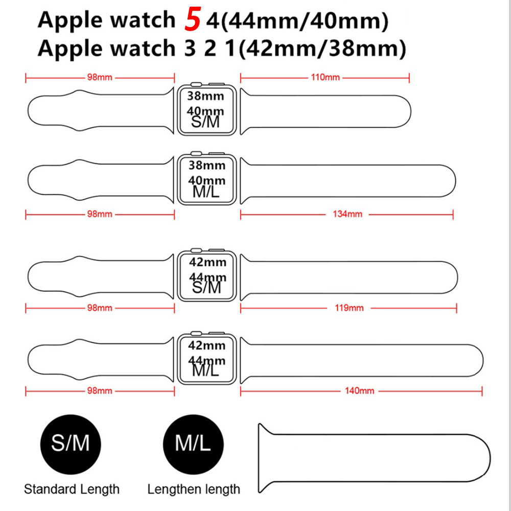 Simple And Creative Colorful Silicone Replacement Strap