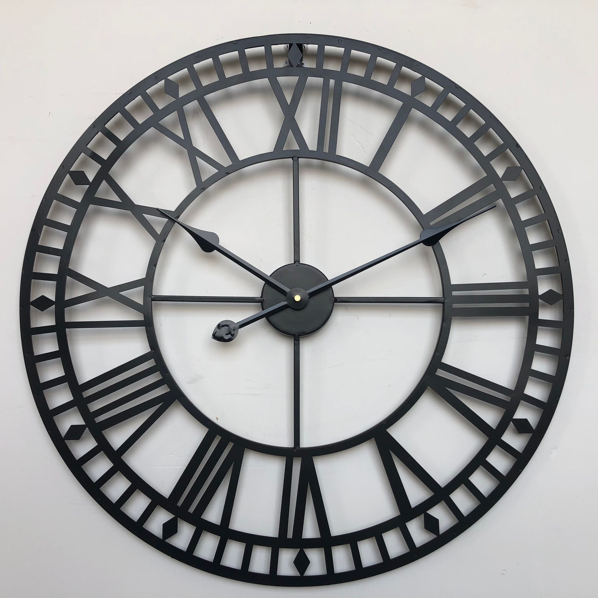 Wrought Iron Wall Clock, Quartz, picture 2 of 4