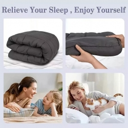 5CM Mattress Topper-Black- 153x203