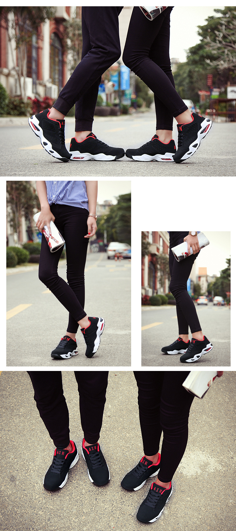 Title 5, Shock-absorbing couple air cushion sneakers