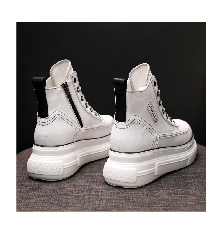 Women's Fashionable Personality Heightening White Shoes