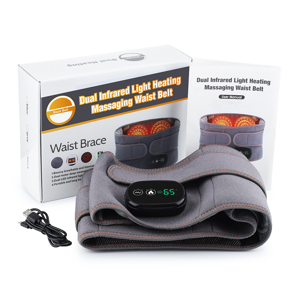 Title 3, Cross-border Electric Heating Massage Waist Sup...