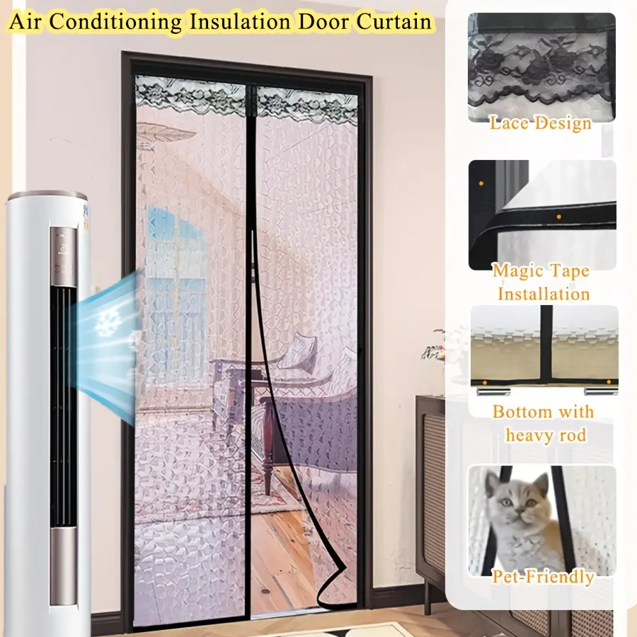 Summer Energy Saving EVA Insulated Door Curtain