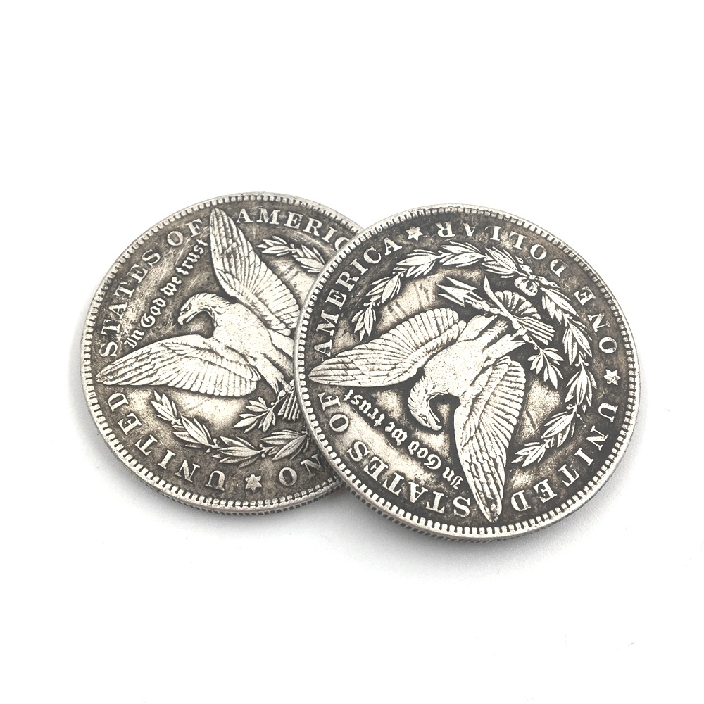 Embossed 1921pirate Treasure Hunt Creative American Skull Silver Dollar - Image 8