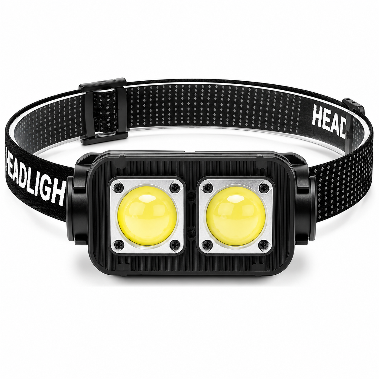 Rechargeable Type C Waterproof COB LED Headlamp K372 Black 300LM For Camping Hiking Work Headlight