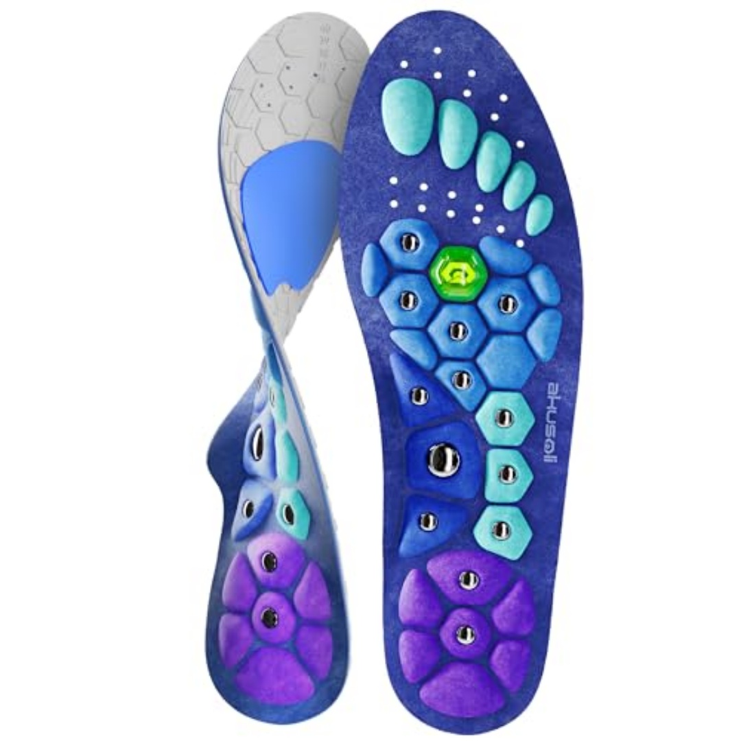 Akusoli Shoe Insoles Comfort   Shoe Insoles For Men And Women. Japanese Magnetic Arch Support Insoles, Flat Feet Insoles EU36-41.5