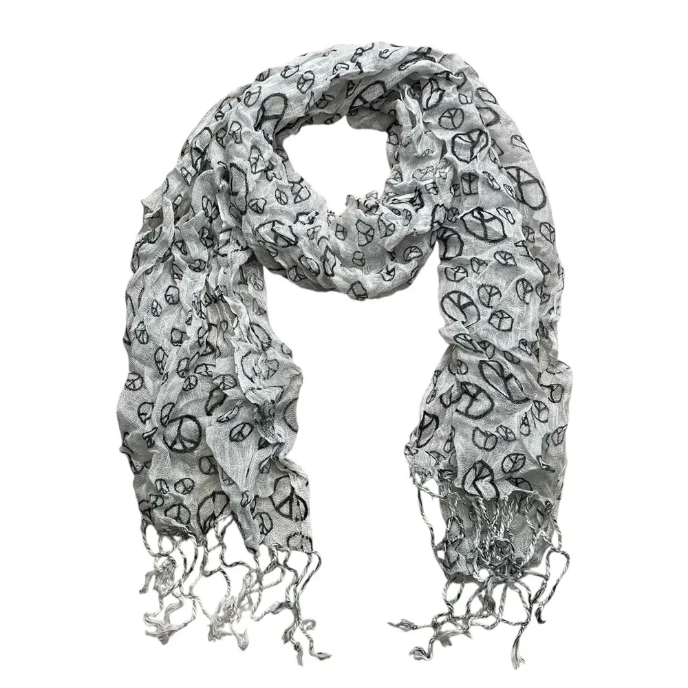 2pcs Geometric Pattern Black White Scarf,makes Bold Statement Scarf ,vacation,daily Life,evening Party,Office Appropriate Subtlety For Women Men