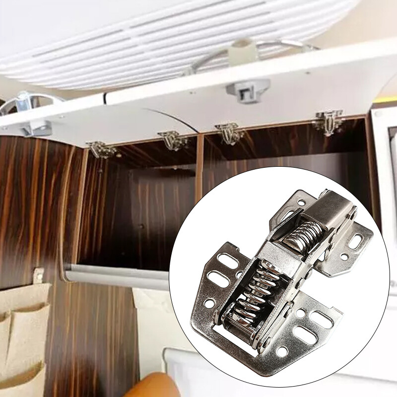 2x OVERHEAD SWING UP LOCKER CUPBOARD DOOR STAY HINGES