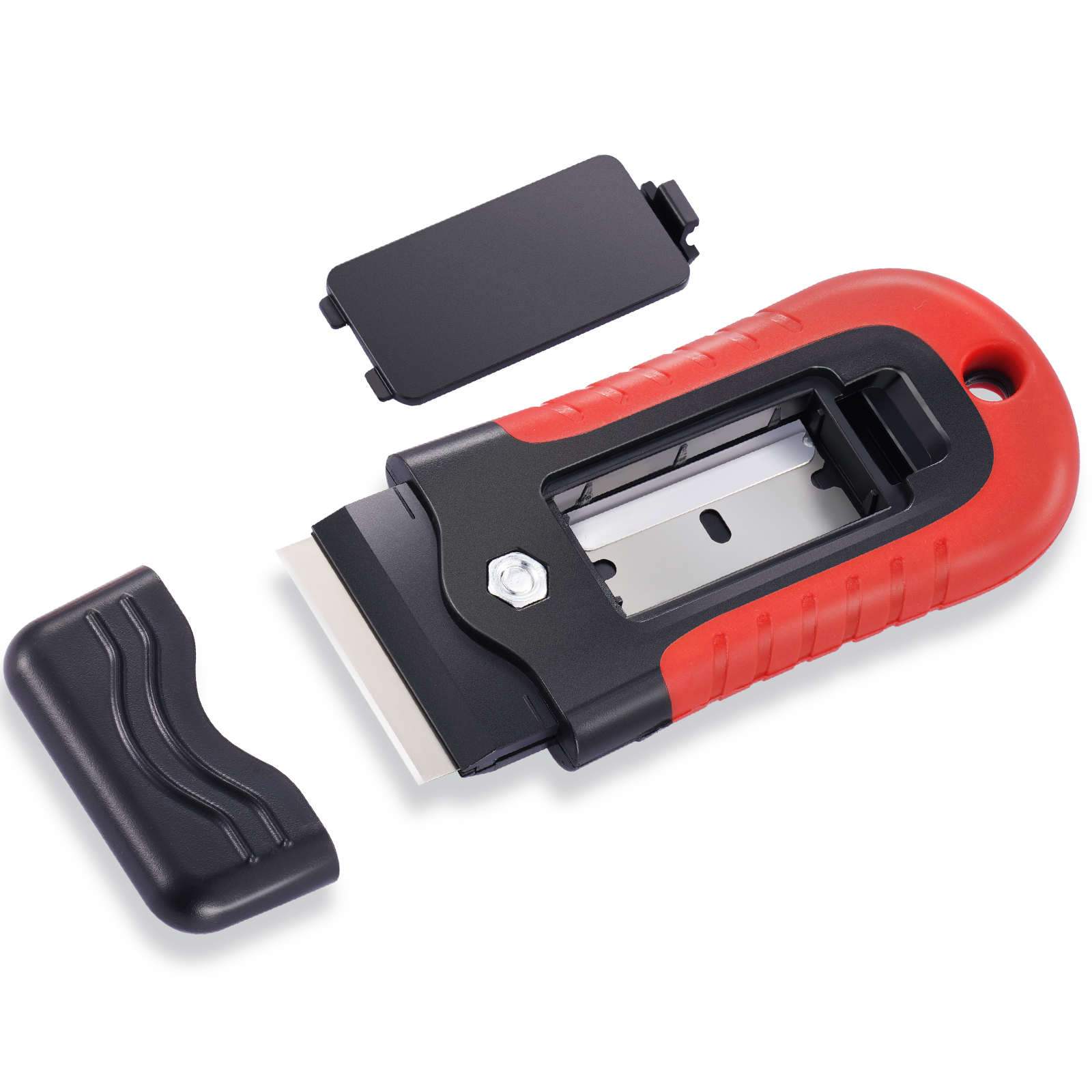 VEVOR Razor Blade Scraper Locking Scraper Tool 15 Extra Blades With Security Cap