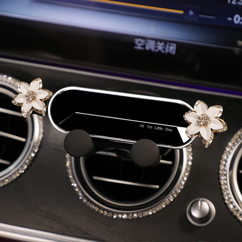 Car Mobile Phone Female Bracket Navigation Air Outlet Cute Fixed Drill - Image 3