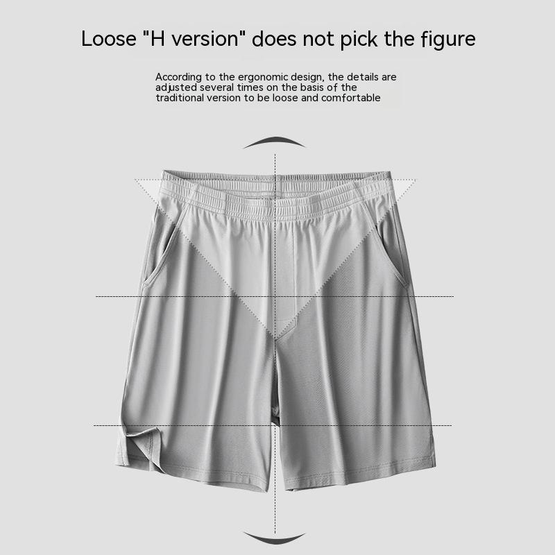 Ice Silk Modal Men's Shorts Sports Casual Knitted Pajama Pants