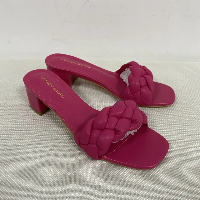 Braided Twist Style Versatile Slip On Slippers Red - Shop at LoveMi