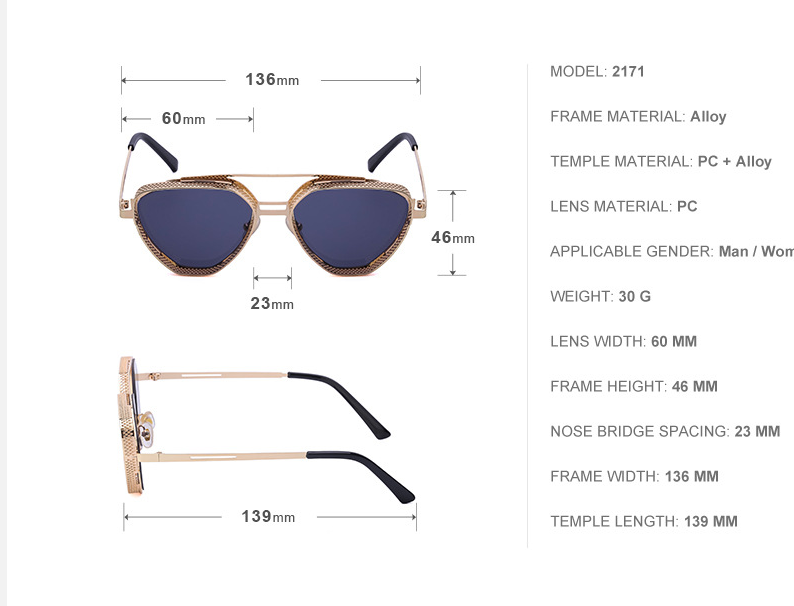New Hollow-out Sunglasses Male Europe And America Retro Steampunk - Image 9